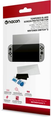Accessoire Switch Résistance aux rayures optimale avec une rigidité de catégorie 9H (0.45mm d'épaisseur). Ultra transparent, antireflet, traitement anti empreinte digitale.