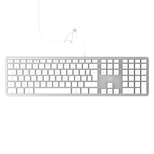 Clavier au design fin et épuré, il s’intègre parfaitement dans une décoration contemporaine au bureau ou à la maison Confortable et pratique à utiliser, ce clavier dispose de pieds inclinables réglables, de touches réactives et silencieuses et de 12 raccourcis clavier Facile à brancher, pas besoin d’installer ce clavier grâce à la fonction Plug and Play vous branchez et ça fonctionne Conçu avec un matériau de haute qualité pour le protéger des chutes et des éclaboussures, ce clavier est extrêmement solide