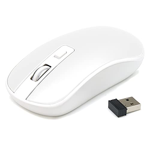 ✔️【 INSTALLATION FACILE ET RAPIDE 】Cette souris s’installera automatiquement et rapidement grâce au système Plug and Play. Insérez le nano récepteur USB (dongle) dans votre ordinateur et le tour est joué. Le dongle peut rester branché ou se ranger dans le compartiment sous la souris. ✔️【 ECONOMIE D’ENERGIE 】La mise en veille automatiquement au bout de quelques minutes d’inactivité, permet d’économiser de l’énergie. Très pratique, un simple clic permet de sortir du mode veille. Fonctionne avec une pile LR6(AA) non incluse. ✔️【 VITESSE DU CURSEUR REGLABLE 】Un bouton situé sous la roulette permet de régler la vitesse de déplacement du curseur. Des appuis successifs sur le bouton CPI vous feront passer aux différents réglages 800 1200 1600 DPI. Modifiable à tout moment avec application instantanée du réglage. ✔️【 ADAPTABLE GAUCHER DROITIER 】Grâce à son design symétrique, cette souris s’adaptera aussi bien aux gauchers, qu’aux droitiers. Vous pourrez également inverser les boutons droite et gauche dans les réglages de votre ordinateur. ✔️【 PORTEE DU SIGNAL 10M 】Pratique quand on doit faire une présentation à distance de l’ordinateur, en cours ou en conférences.