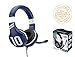Subsonic Casque Gaming avec Micro pour PS4 Xbox One PC Switch Bleu Casque « game chat » stéréo. Se branche directement dans la prise casque de la manette Ps4 et de la nouvelle manette Xbox one Ecouteurs stéréo de 40 mm avec une fréquence de 20Hz à 20Khz pour un son clair et précis. Télécommande de réglage de volume du chat avec fonction mute pour le micro. Offre une réelle qualité de confort grâce à son revêtement en simili cuir rembourré pour les oreillettes et pour son arceau ajustable.