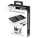 Base de recharge et de rangement pour 2 manettes playstation 5 dual sense. Se branche directement sur le port usb de la console. Patins antidérapants pour plus de sécurité. Cable usb inclus.