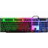 The G Lab Keyz Neon, Avec fil, USB, Clavier à membrane, AZERTY, LED, NoirUN CLAVIER MULTICOLORE CONÇU POUR GAGNERDans la pénombre ou dans le noir, la visibilité des touches demeure optimale grâce au rétroéclairage par LED rainbow qui illumine les lettres par transparence. L'intensité lumineuse est réglable pour s’adapter totalement à l’environnement.19 TOUCHES ANTI GHOSTING POUR UNE PERFORMANCE MAXIMALEAvec les 19 touches anti ghosting sur les zones clé du clavier, les combinaisons rapides s'enchaînent dans la fluidité même lorsque l'on presse