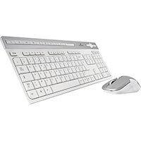 Pack Clavier/Souris Bluestork Wireless Pack Easy II N Blanc/Silver