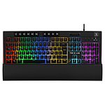 Conçu pour le gamingCe clavier est conçu pour vous faciliter la vie lors de vos sessions gaming et vous permettre d''accroitre vos performances grâce à sa membrane très réactive. Dans un premier temps vous pourrez activer le mode jeu qui va notamment vous permettre de désactiver la touche windows po...