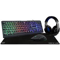 Pack Clavier/Souris The G LAB COMBO CHROMIUM Clavier/Tapis/souris/Casque