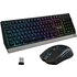 The G Lab Combo Tungsten, FR sans fil USB, Clavier à membrane, AZERTY, LED RGB, Noir, Souris incluseLe Combo Tungsten est le nouveau pack gaming sans fil conçu par THE G LAB. Le clavier propose une réactivité exceptionnelle ainsi qu’une frappe silencieuse et confortable. La souris est ultra légère et propose un capteur optique de 2400 DPI pour une précision extrême. Le Combo Tungsten a une autonomie de 30h avec l’éclairage RGB allumé. Vous pourrez jouer des jours sans avoir à le recharger. Il suffit de brancher le récepteur USB et le pack clavi