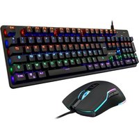 L'achat de ce produit vous permet d'obtenir Norton 360 Deluxe pendant 1 an à 1€ seulement ! Veuillez suivre les étapes expliquées ici : THE G LAB Combo CARBON Pack Clavier et Souris Gamer RGB Filaire Clavier Gaming Mécanique Rétro Éclairage LED Switch Bleu AZERTY Français Anti Ghosting Souris Gaming RGB 6 Boutons 7200 DPI