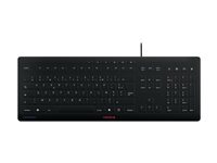 CHERRY STREAM CLAVIER - Clavier - USB - Francais - commutateur CHERRY SX - noir