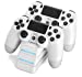 SNAKEBYTE TWIN CHARGE 4 EST LE COMPLÉMENT PARFAIT DE LA PLAYSTATION 4. Chargez jusqu’à deux manettes de PlayStation 5 en même temps. Pas besoin de Dongle, la recharge se fait via le port COM du contrôleur DualSense. DESIGN PARFAITEMENT ADAPTÉ Á LA PLAYSTATION 4. La station d'accueil est spécialement conçue pour correspondre au design de la console PS4 et les manettes sont parfaitement adaptées. CHARGEZ LES MANETTES PLUS RAPIDEMENT et utilisez l’indicateur LED DU niveau de charge intégré. Pendant la charge, le témoin du niveau de charge