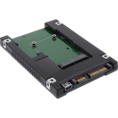 B Description du produit b InLine 76620B b Types de lecteurs de stockage pris en charge b SSD b D'interface pour unité de stockage b mSATA, SATA, Série ATA II, Série ATA III b Taille de l'unité de stockage b 6,35 cm (2.5 ) b Couleur b Noir