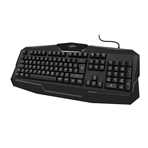 Clavier gamer silencieux pour jouer en toute quiétude pour vous et votre entourage. Notre clavier d’ordinateur à membrane évite toutes nuisances sonores Clavier gaming fonctions de verouillage de la touche Windows pour éviter les appuis accidentels Clavier gamer AZERTY filaire en USB pour ne plus à se soucier de l’autonomie Branchez jouez gagnez ! Clavier d’ordinateur ergonomique grâce à son repose poignet intégré, sa fonction antighosting, ses touches fonctions multimédia et son look unique Contenu de la livraison 1x clavier Gaming Exodus 100 , 1x mode d’emploi