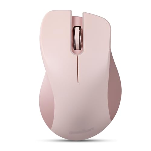 Bureau et ordinateur portable la souris de taille moyenne parfaite pour le bureau et les voyages dimensions 112 x 71 x 39 mm Plug and Play sans fil connexion sans fil 2,4 GHz avec une portée de fonctionnement jusqu'à 10 m. Il est également équipé d'un cryptage Advanced Encryption Standard (AES) 128 bits Boutons silencieux fonction clic silencieux pour travailler n'importe où sans distractions, travailler dans le train, l'avion, ou n'importe où sans faire de bruit pour distraire les gens qui vous entourent Prise en main confortable forme sculptée pour soutenir votre paume et tenir parfaitement dans votre main pour un confort à long terme Compatibilité Windows OS, Linux Ubuntu 16.04, Chromebook, Android, tablette Amazon Fire à l'intérieur de la boîte souris, récepteur USB, manuel (français non garanti)