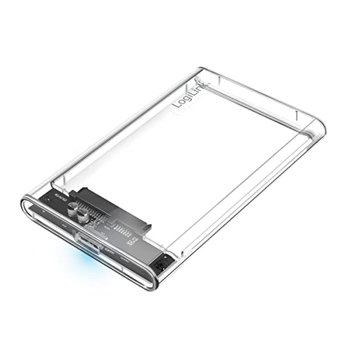 Convient pour disque dur SATA HDD SSD jusqu'à 16 To - Taux de transfert de données jusqu'à 5 Gbit s Convient pour tous les disques durs et SSD de 7,5 mm et 9,5 mm - Design transparent pour voir ce qu'il y a à l'intérieur Conception sans outil - Plug and Play - Aucune installation de pilote nécessaire Prend en charge Windows, Mac OS, Chrome OS et Linux Couleur transparent