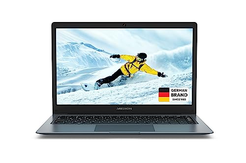 Ordinateur portable léger et performant, ce PC laptop vous accompagnera partout, de votre domicile à votre lieu de travail, pour une utilisation optimale. Il est fourni avec Windows 11 Home inclus Ordinateur portable 14 pouces son écran de 14 (35,5 cm) permet un parfait équilibre entre utilisation agréable et gain de place. Avec son processeur Intel Celeron N4120 et sa mémoire RAM de 4 Go, il assure un compromis optimale Affichage de haute qualité grâce à la carte graphique Intel HD Graphics, l'écran LCD propose un affichage fluide et de haute qualité. Idéal pour travailler dans les meilleures conditions possibles SSD de 128 Go profitez d’un démarrage rapide grâce au disque dur SSD et stockez facilement tous vos fichiers (texte, image, audio, vidéo…) avec sa capacité de 128 Go PC portables et fixes MEDION vous propose des ordinateurs portables et fixes aux performances optimales pour des séances de jeu, de détente ou de travail dans le plus grand confort. Découvrez vite nos différentes gammes