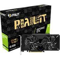 Carte graphique Palit GTX1660 DUAL OC 6GB GTX1660/6Go/DVI/HDMI/DP