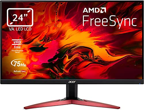 MONITEUR GAMING Découvrez la clarté et les couleurs réalistes de ce moniteur PC Full HD de 23,8 pouces, avec des reflets et des contrastes réalistes et un grand angle de vision pouvant atteindre 178 degrés FULL HD La résolution 1920 x 1080 de ce moniteur affiche des images nettes et haute définition, ce qui le rend idéal pour jouer, regarder des films ou simplement surfer sur Internet VISION CONFORTABLE Protégez vos yeux de la fatigue inutile grâce à la technologie Acer BlueLightShield, qui réduit l'émission de lumière bleue et la fatigue oculaire AMD FREESYNC Éliminez le saccades et aux coupures de l'image gênant grâce à AMD FreeSync, pour des expériences de jeu fluides et sans latence avec un taux de rafraîchissement rapide ERGONOMIQUE ET INCLINABLE Où que vous placiez votre moniteur, vous trouverez facilement la position parfaite grâce au support réglable. Vous pouvez l'incliner, le faire pivoter et en régler la hauteur pour une expérience unique