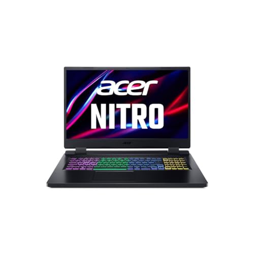 Portable Acer Nitro AN517-55-5901 Intel Core i5-12450H 16Go 512GoSSD NVIDIA GeForce RTX 4060 8GO 17,3 FHD IPS MATE 144Hz rétroécl RGB 4zones WIN11H