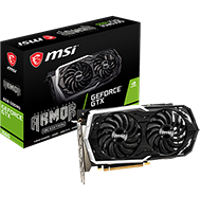 Carte graphique MSI GTX 1660 Armor 6G OC 1660/6Go/HDMI/DP