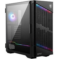 Boîtier PC gaming MSI MPG VELOX 100P AIRFLOW moyen tour noir ARGB avec panneau latéral verre trempé