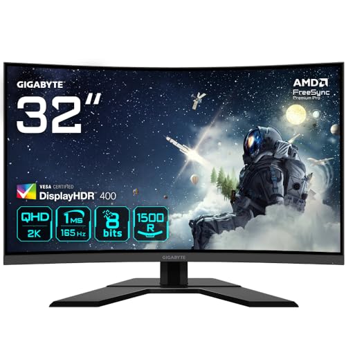 Écran VA 1500R de 31,5 pouces avec résolution QHD Taux de rafraîchissement de 165 Hz, temps de réponse de 1 ms Gamme de couleurs 93 DCI-P3 121 sRGB Conception ergonomique Réglages de la hauteur et de l'inclinaison Compatible avec AMD FreeSync Premium Pro, VESA Display HDR400