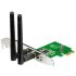 Asus Carte PCI Express Wi Fi N PCE N15 Avantages Adaptateur Wifi PCE N15 Asus Débit élevé en toute circonstance Réseau sans fil sécurisé Grande compatibilité Antennes pivotablesUsageCet adaptateur est développé pour améliorer le signal Wifi dans votre domicile. Il se connecte facilement à votre box ou routeur, sans nécessiter de câble Ethernet.L?adaptateur Wifi PCE N15 Asus assure une connexion internet rapide et plus stable pour votre PC de bureau. Cette carte réseau sans fil vous permet de visionner des vidéos en streaming et d?effectuer des
