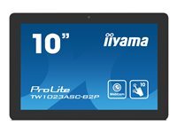 Iiyama ProLite TW1023ASC-B2P - ecran LED - 10.1 - fixe - ecran tactile - 1280 x 800 WXGA 60 Hz - IPS - 450 cd m² - 1000 1 - 25 ms - HDMI - haut-parleurs - cadre noir avec finition mate