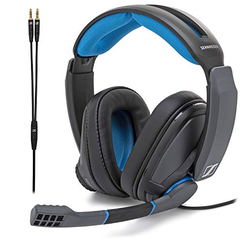 EXPÉRIENCE AUDITIVE INCOMPARABLE – Le Micro Casque audio filaire GSP 300 est doté de la célèbre technologie sonore de Sennheiser avec une acoustique fermé et une isolation améliorée du bruit ambiant pour le réalisme que vos jeux méritent BASSES IMMERSIVES – Basses améliorées et clarté sonore qui sublime votre expérience de jeu MICRO FLIP TO MUTE – Microphone à réduction de bruit de qualité professionnelle qui élimine les bruits de fond et de respiration avec fonction flip to mute (Réponse en fréquence de 10 à 15, 000 Hz) SENSATION DE CONFORT UN
