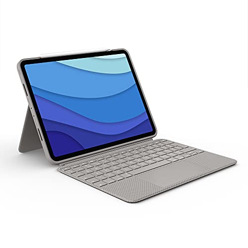 Compatibilité iPad Pro 11 (1ère, 2e, 3e, 4ème génération) – A1980, A2013, A1934, A1979, A2228, A2068, A2230, A2231, A2377, A2459, A2301, A24600 Tout est possible avec Combo Touch quatre modes d'utilisation vous permettent de taper, dessiner, lire et regarder des vidéos sans avoir à retirer l'iPad Pro de l'étui Clavier amovible et support réglable il suffit de retirer le clavier intelligent lorsqu'il n'est plus nécessaire et de l'installer avec le support flexible réglable à 50 ° Grand pavé tactile n'importe où l'étui pour iPad avec clavier dispose d'un grand pavé tactile précis et fiable qui peut être utilisé sur toute la surface et prend en charge les gestes multi-touch Touches lumineuses comme sur l'ordinateur portable la luminosité s'ajuste automatiquement sur 16 niveaux de luminosité à l'environnement, et grâce aux raccourcis iPadOS vous pouvez effectuer différents ajustements Protection pour les bords, l'avant et l'arrière l'étui de protection robuste préserve l'avant, l'arrière et les bords de l'iPad Pro et le maintient en place dans toutes les situations Technologie Smart Connector grâce à l'alimentation constante et à l'appariement avec l'étui Combo Touch Keyboard Case, l'étui se charge automatiquement avec l'iPad Pro Une maison pour l'Apple Pencil l'Apple Pencil peut être facilement chargé sur le côté de l'étui tandis que l'iPad Pro est dans l'étui