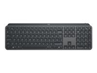 Logitech MX Keys - Clavier - retroeclaire - sans fil - Bluetooth, 2.4 GHz - QWERTY - International US - graphite