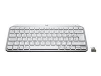 Logitech MX Keys Mini for Business Clavier retroeclaire sans fil Bluetooth LE AZERTY Francais gris pale
