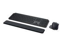 Logitech MX Keys S Combo - Ensemble clavier et souris - retroeclaire - sans fil - Bluetooth LE - QWERTY - International US - commutateur commutateurs a cle a ciseaux - graphite