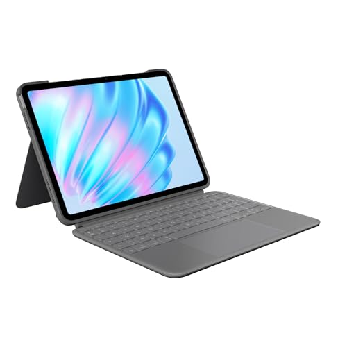Compatibilité iPad Air 11 pouces (M2 et M3), iPad Air (5e génération) - A2902, A2903, A2904, A2588, A2589, A2591 Modes d'utilisation à votre façon avec ses multiples modes d’utilisation et possibilités, saisissez, dessinez, regardez des vidéos, lisez ou passez des appels sans retirer votre iPad Pro de l'étui clavier Support flexible, clavier amovible trouvez l'angle idéal pour accomplir vos tâches grâce au support ultra-flexible détachez le clavier pour dessiner, regarder des vidéos ou lire en toute liberté Grand pavé tactile multipoint notre plus grand pavé tactile. Il offre une expérience de suivi intuitive. Les gestes multipoint vous permettent de faire glisser, pincer, appuyer deux fois, et bien plus Une protection absolue sur-mesure l'étui unique léger mais robuste de cet étui clavier pour iPad protège votre iPad des rayures pour que vous puissiez l'emporter partout en toute tranquillité Saisissez n’importe où, de jour comme de nuit le clavier rétroéclairé sans fil ajustable s’illumine de façon élégante avec un éclairage précis, pour des sessions de travail toujours plus agréables Smart Connector connectivité simple, instantanée et sécurisée sur votre étui clavier Combo Touch pour iPad Pro sans chargement requis, alimenté par votre iPad Les pièces en plastique de Combo Touch contiennent du plastique recyclé post-consommation certifié (Oxford Grey 24 )*.