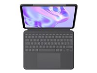Logitech Combo Touch - Clavier et etui - avec trackpad - retroeclaire - Apple Smart connector - AZERTY - Francais - graphite - pour Apple 13-inch iPad Pro (M4)