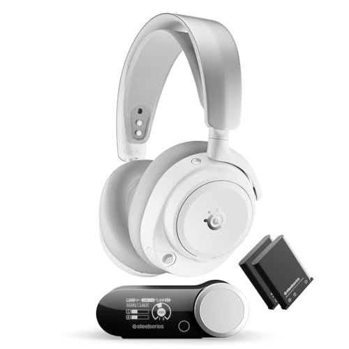 HI-RES AUDIO WIRELESS 96 kHz 24 bits - Certifié conforme aux normes les plus strictes en matière d'audio sans fil. Profitez d'un son haute fidélité avec moins de compression et plus de détails, le tout avec une faible latence, via la connectivité 2,4 GHz ou BLUETOOTH. | OMNIPLAY TOUS VOS SYSTÈMES, TOUS EN MÊME TEMPS - Connectez jusqu'à cinq appareils et passez d'un appareil à l'autre grâce à la compatibilité PC, PlayStation, Xbox, Switch et bien plus encore grâce à 3 ports USB, une entrée line-in et le BLUETOOTH. Mixez simulatément jusqu'à quatre sources audio, y compris PC, console et mobile. | ClearCast PRO MIC - Microphone omnidirectionnel à large bande passante pour une clarté vocale de niveau professionnel, avec système de réjection du bruit par IA intégré pour toutes les plateformes. Protège jusqu'à 96 du bruit de fond. | SUPPRESSION ACTIVE DU BRUIT - Bloquez jusqu'à 40 de bruit de fond en plus que la compétition* grâce à une puissance de traitement améliorée et au dernier algorithme ANC. *Testé en laboratoire indépendant par rapport aux principaux concurrents. (Oct 2025) | DRIVERS MAGNÉTIQUES EN NÉODYME HAUTE RÉSOLUTION - Réglage amélioré, inspiré de l'Arctis Nova Elite. Conçu pour la clarté avec la plage de fréquences étendue nécessaire pour prendre en charge la certification haute résolution. | CONTRÔLE AUDIO EN TEMPS RÉEL - Accédez instantanément aux paramètres de votre console ou de votre PC via l'application mobile Arctis ou le logiciel de bureau GG, ainsi que plus de 200 égaliseurs préréglés professionnels adaptés à votre jeu préféré. | BATTERIE ILLIMITÉE - La technologie Infinite Power System dispose de deux batteries pour ne jamais avoir à s'arrêter.. Chargez l'une via le GameHub tout en utilisant l'autre pour jouer.
