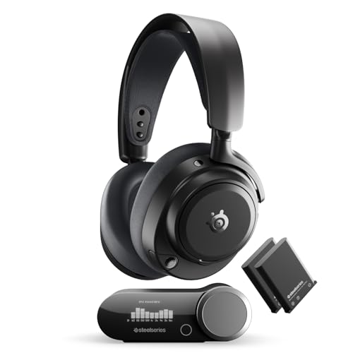 HI-RES AUDIO WIRELESS 96 kHz 24 bits - Certifié conforme aux normes les plus strictes en matière d'audio sans fil. Profitez d'un son haute fidélité avec moins de compression et plus de détails, le tout avec une faible latence, via la connectivité 2,4 GHz ou BLUETOOTH. | OMNIPLAY TOUS VOS SYSTÈMES, TOUS EN MÊME TEMPS - Connectez jusqu'à cinq appareils et passez d'un appareil à l'autre grâce à la compatibilité PC, PlayStation, Xbox, Switch et bien plus encore grâce à 3 ports USB, une entrée line-in et le BLUETOOTH. Mixez simulatément jusqu'à quatre sources audio, y compris PC, console et mobile. | ClearCast PRO MIC - Microphone omnidirectionnel à large bande passante pour une clarté vocale de niveau professionnel, avec système de réjection du bruit par IA intégré pour toutes les plateformes. Protège jusqu'à 96 du bruit de fond. | SUPPRESSION ACTIVE DU BRUIT - Bloquez jusqu'à 40 de bruit de fond en plus que la compétition* grâce à une puissance de traitement améliorée et au dernier algorithme ANC. *Testé en laboratoire indépendant par rapport aux principaux concurrents. (Oct 2025) | DRIVERS MAGNÉTIQUES EN NÉODYME HAUTE RÉSOLUTION - Réglage amélioré, inspiré de l'Arctis Nova Elite. Conçu pour la clarté avec la plage de fréquences étendue nécessaire pour prendre en charge la certification haute résolution. | CONTRÔLE AUDIO EN TEMPS RÉEL - Accédez instantanément aux paramètres de votre console ou de votre PC via l'application mobile Arctis ou le logiciel de bureau GG, ainsi que plus de 200 égaliseurs préréglés professionnels adaptés à votre jeu préféré. | BATTERIE ILLIMITÉE - La technologie Infinite Power System dispose de deux batteries pour ne jamais avoir à s'arrêter.. Chargez l'une via le GameHub tout en utilisant l'autre pour jouer.