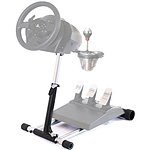 Une solution compacte idéale !Façonné en acier, le Wheel Stand Pro offre une robustesse idéale, à même de résister à des coups de volants brusques ou à des accélérations soudaines via la manette des gaz. En effet, ce support vous permettra de fixer votre équipement de simulation (Hotas, volant, péda...