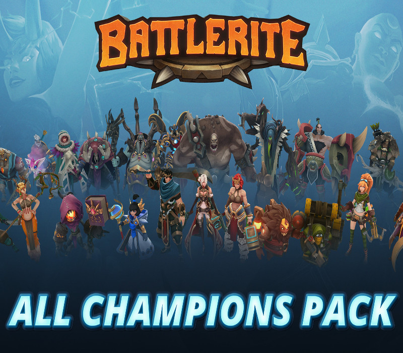 Le Pack Tous les Champions déverrouille tous les Champions actuels et futurs de Battlerite. Battlerite est un jeu de combat en arène PvP, et le successeur spirituel du fameux Bloodline Champions. Découvrez une combinaison unique d'un jeu de tir en vue de dessus et d'un jeu de combat intense, et participez aux combats 2v2 et 3v3 explosifs et hautement compétitifs. Plongez dans une action intense et rapide en prenant le contrôle de nombreux Champions, chacun possédant des capacités uniques à ma...