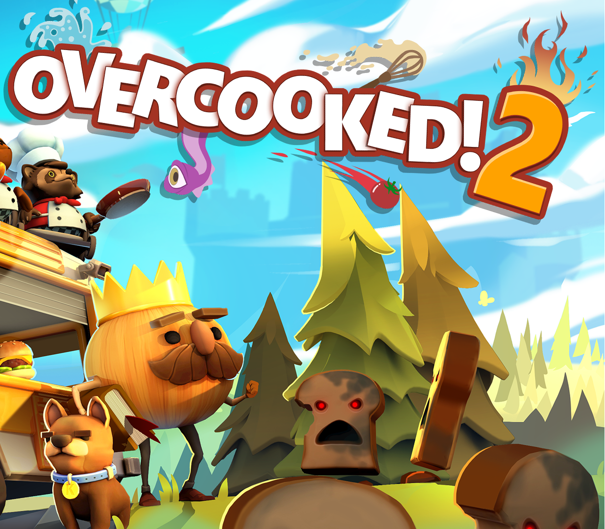 Overcooked 2 sert plus de chefs, plus de cuisines, plus de recettes, plus de folie coopérative et encore plus de Kevin avec la deuxième portion de chaos coopératif concentré! Amusez-vous ou allez-y seul pendant que vous cuisinez une tempête, hachez, cuire à la vapeur et frire votre chemin à travers des niveaux dynamiques et carrément fous. Maintenant, avec le mode multijoueur en ligne pour jusqu'à quatre chefs, il n'y a pas trop de cuisiniers et les steaks n'ont jamais été aussi élevés alors ...