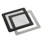 Filtre à poussière magnétique carré 120 mm (cadre noir, filtre noir)