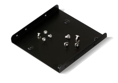 Idéal pour les disques SSD Crucial de 2,5 pouces, mais fonctionne avec toutes les autres marques de disques SSD Fixez en toute sécurité un disque SSD de 2,5 pouces dans une baie de disque dur interne standard de 3,5 pouces Compatible avec la plupart des boîtiers d'ordinateurs de bureau dotés d'au moins une baie de disque interne standard de 3,5 pouces Comprend 1 support de montage et 4 vis pour une installation facile Accessoire, le disque dur n'est pas inclus