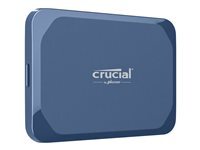 Crucial X10 - SSD - chiffre - 1 To - externe (portable) - USB 3.2 Gen 2x2 (USB-C connecteur) - AES 256 bits - bleu mat