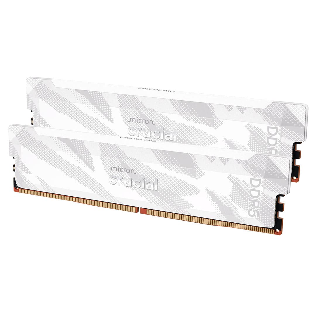 Mémoire PC Crucial CP2K16G64C32U5W (2x16Go DDR5 6400 PC51200) Blanc