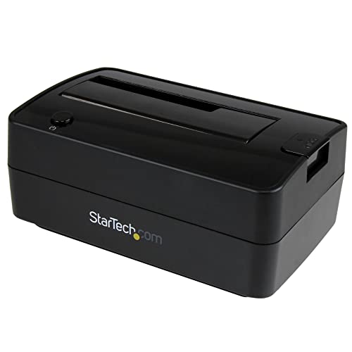 STATION D'ACCUEIL POUR DISQUE DUR Cette station d'accueil pour disque dur à baie unique permet d'accéder à un disque SATA 2.5 3.5 pour la sauvegarde de fichiers, la création d'images et le transfert de données via USB 3.2 Gen 2 (10 Gbps) ou eSATA COMPATIBILITÉ DU DISQUE Supporte un HDD SSD SATA 2,5 3,5 de n'importe quelle capacité - Compatible 4Kn - Indépendant de l'OS - Adaptateurs IDE (SAT2IDEADP), mSATA (SAT2MSAT25) et M.2 SATA (SAT32M225), inclut des câbles eSATA, USB-A et C de 1m PERFORMANCE Performance maximale du disque SATA III avec une connexion hôte USB 3.2 à 10Gbps ou eSATA à 6Gbps - Contrôleur SATA intégré avec micrologiciel évolutif, rétrocompatible avec les versions SATA et USB antérieures - Aucun logiciel pilote requis SPECS Dock pour disque dur à 1 baie - SATA 1 2 3 avec TRIM - Connexion hôte eSATA (6Gbps) ou USB 3.2 Gen 2 (10Gbps) - Conception sans outil - Baie à chargement par le haut avec bouton d'éjection - DEL d'alimentation - câbles eSATA, USB-A C de 1m inclus LE CHOIX DES PROFESSIONNELS DE L'IT Conçu et fabriqué pour les professionnels de l'informatique, ce socle pour disque dur à une baie est soutenu pendant 2 ans et bénéficie d'une assistance téchnique multilingue gratuite à vie, 24 5