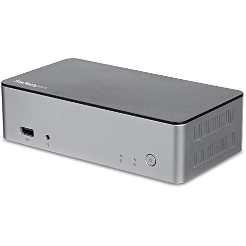Connectez facilement deux écrans DisplayPort dès la sortie de l'emballage, sans avoir à configurer de pilote graphique Augmentez la capacité de stockage des données et bénéficiez de la fonction de sauvegarde grâce à la baie de lecteur de disque dur SSD SATA 2,5 po interne Connectez vos périphériques USB avec trois ports USB 3.0 (Type-A) dont un port de charge rapide Alimentez et chargez votre ordinateur portable grâce à la technologie Power Delivery 2.0 (jusqu'à 60 W) Port Gigabit Ethernet fiable, avec prise en charge du démarrage PXE et Wake-on-LAN