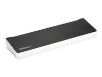 StarTech.com - Station d'Accueil USB-C 4K, Dock Triple ecrans UHD, Mac et Windows, USB C vers HDMI et DisplayPort, 60W PD, Hub 5x USB 5Gbps
