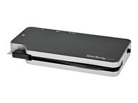 StarTech.com - Adaptateur Multiport USB C vers HDMI 4K VGA - 100W PD Pass-through, 10Gbps Hub USB, MicroSD - USB 3.1 Type-C Mini Dock