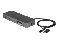 StarTech.com - Station d'Accueil Universelle pour PC, Dock USB-C USB-A, Dual 4K DP HDMI, 60W PD, Mac Win Chrome OS, 4x USB 5Gbps Hub, GbE