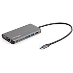 Cet adaptateur multiport USB-C de StarTech.com vous donne accès à différents ports depuis le port USB Type-C de votre ordinateur portable. Vous aurez alors en votre possession un port HDMI VGA, un port Gigabit Ethernet ainsi qu''un port USB 3.0 Type C et deux ports USB 3.1 type A mais aussi un lecte...