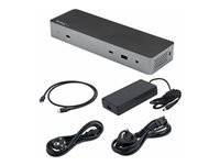 StarTech.com - Dock Thunderbolt 3 Compatible Hôte USB-C - Station d'Acceuil Double 4K 60Hz DP 1.4 ou HDMI TB3 USB-C - 1x 8K - 96W PD 5xUSB
