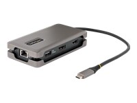 StarTech.com - Adaptateur Multiport USB-C - 4K60Hz HDMI DP, Hub USB 3 Ports, 100W PD Pass-Through GbE, Mini Station d'Accueil, Cable de 30cm